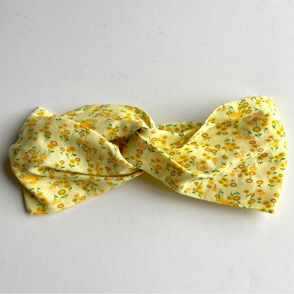 Potion 23 by Victoria Cates Vintage Yellow & Orange Floral Fabric Headband - Picture 1 of 7